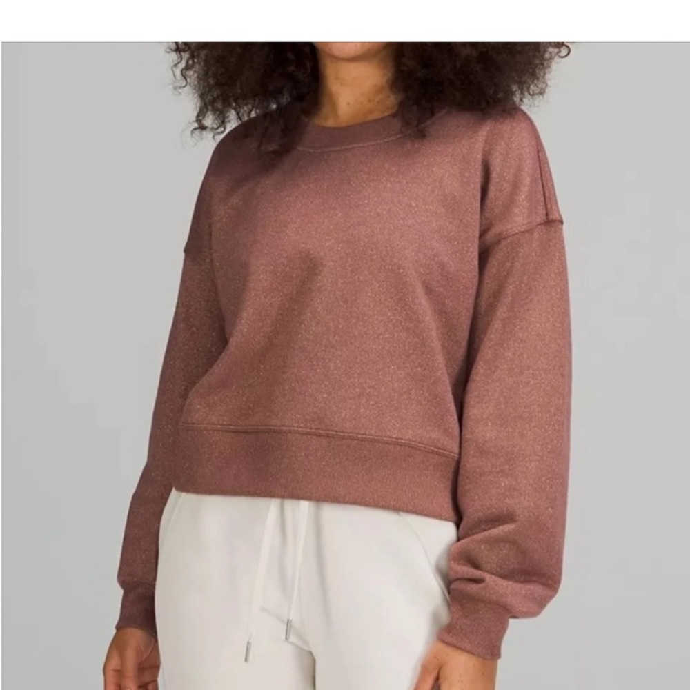 Shimmery Lululemon Cropped Crew Sz 10